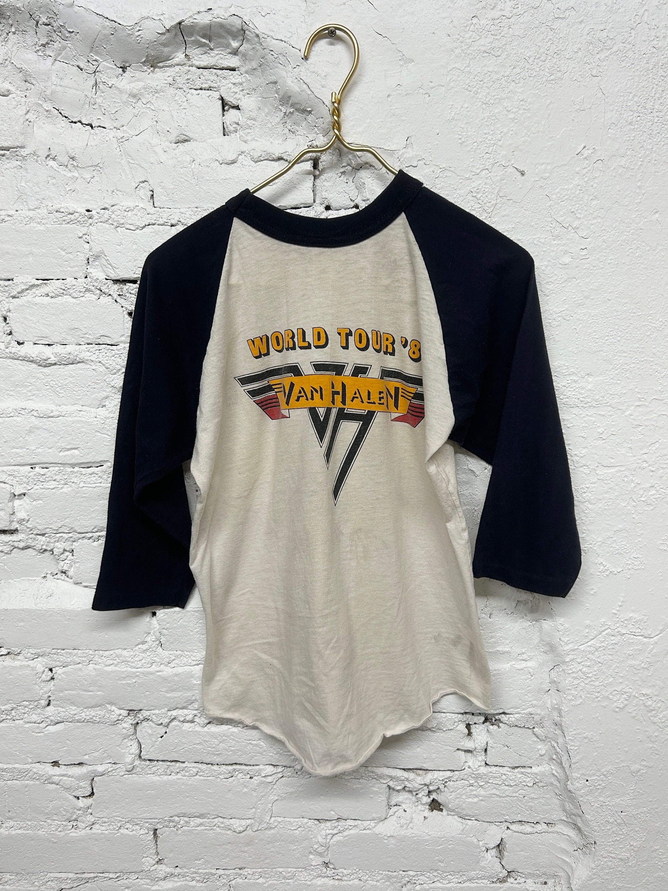 Vintage 1981 Van Halen Raglan World Tour Jersey, Concerg
