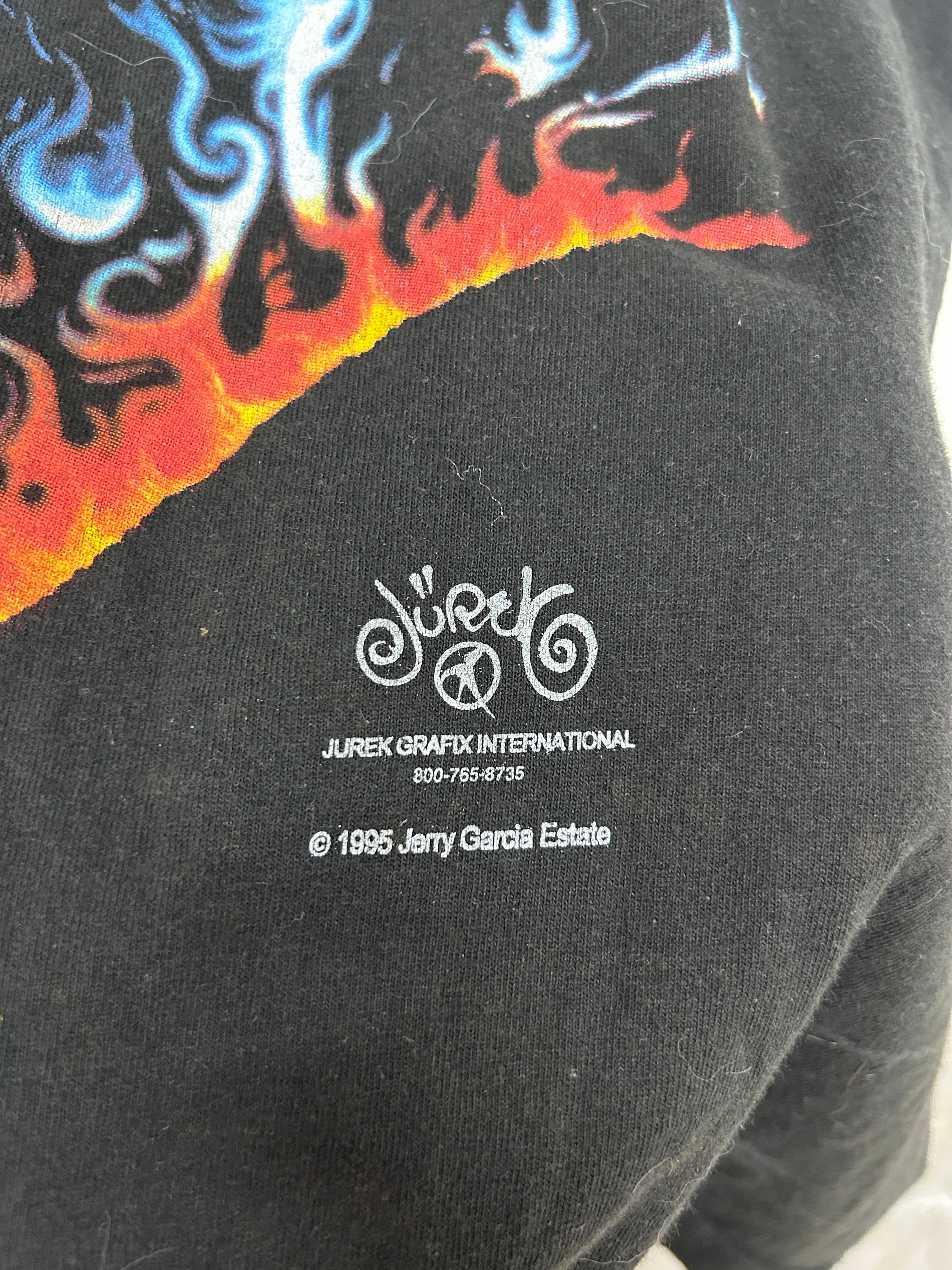 1995 Rare Vintage Jerry Garcia Grateful Dead, 1990s T Shirt, Solar