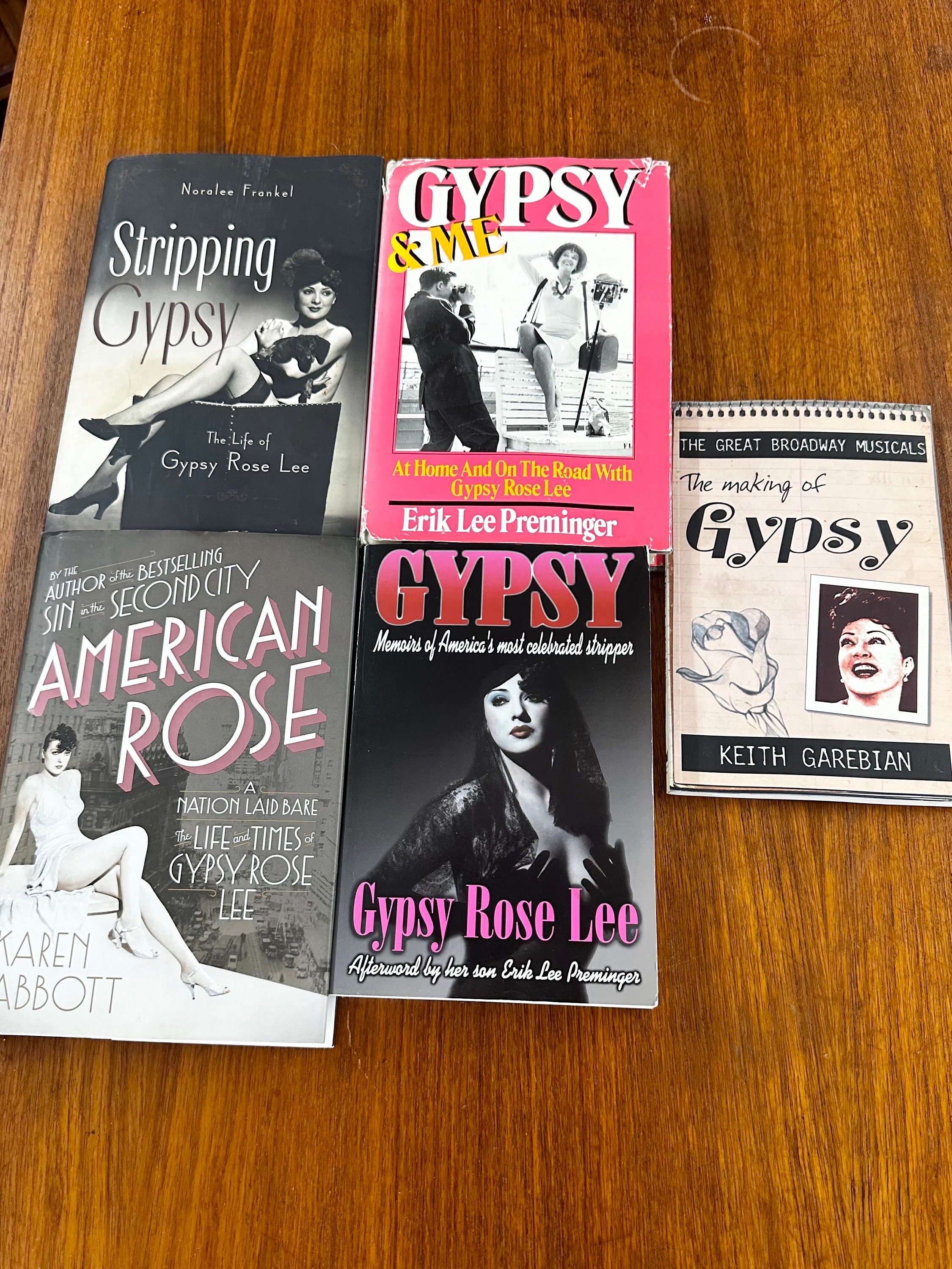 Set of Gypsy Rose Lee Books, Gypsy and Me, Biography, the Making