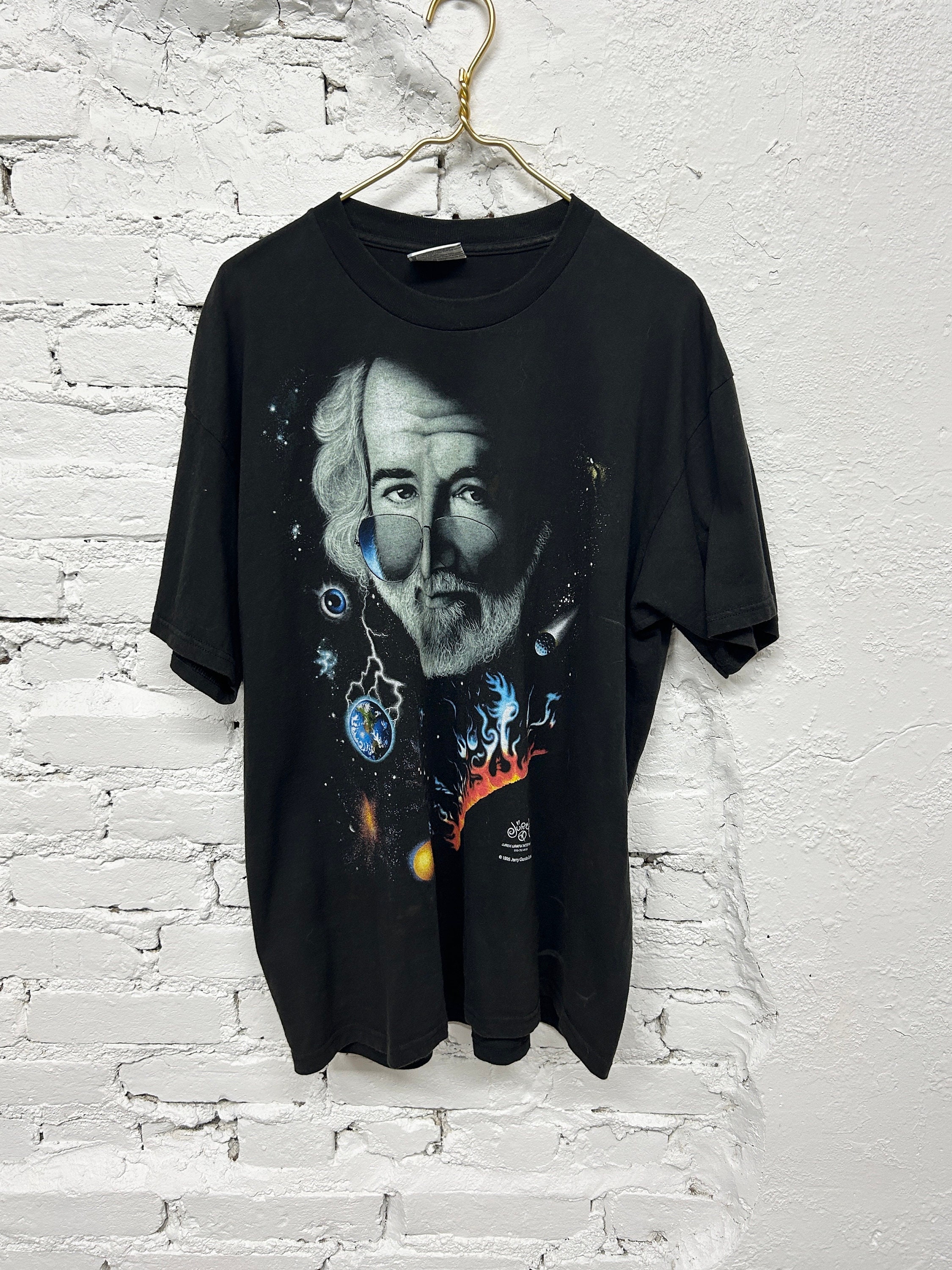 80s 90s jerry garcia greatful dead Tシャツ Vintage 90s Jerry Garcia Air Garcia Grateful Dead T- Shirt
