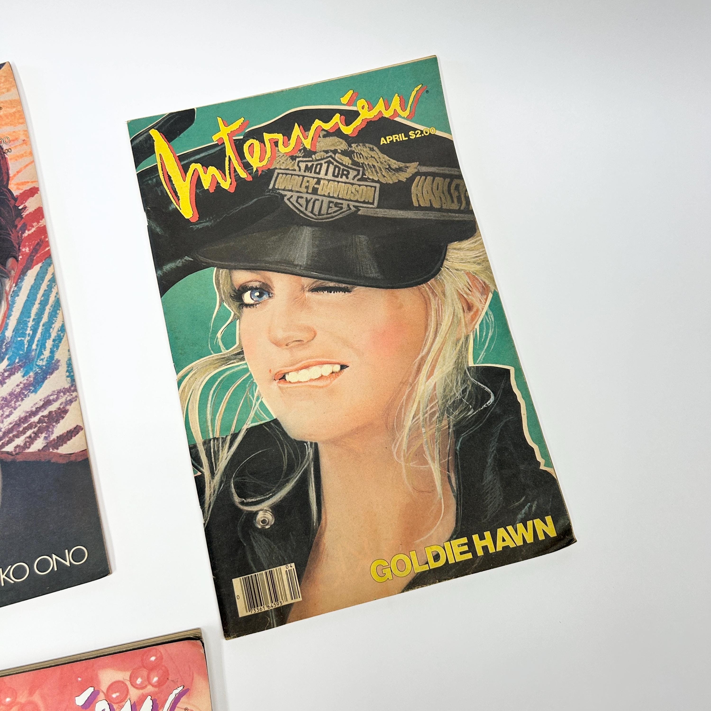 Vintage 1980s Andy Warhol Interview Magazine, Madonna, Yoko Ono, Grace Jones, Goldie Hawn - Etsy Vintage 1980s Andy Warhol Interview Magazine, Madonna, Yoko Ono, Grace Jones, Goldie Hawn - Etsy