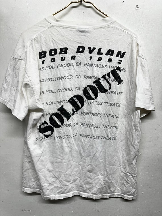 Rare 1992 Bob Dylan Tour T Shirt, Vintage Rock Concert T Shirt
