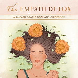 Baralho de cartas Oracle Empath Detox para impressão | Download instantâneo | 44 Cartões + Guia | 3 arquivos PDF | Instruções de impressão DIY incluídas