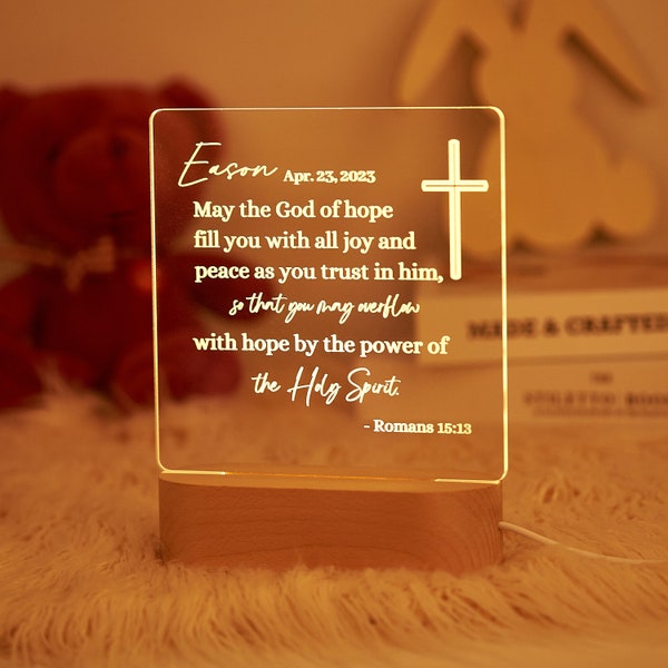 Catholic Night Light Etsy