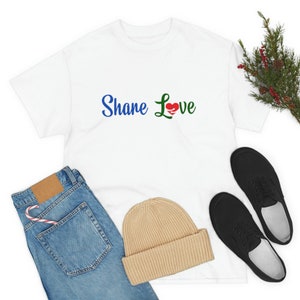 Unisex Heavy Cotton Tee (Share Love)