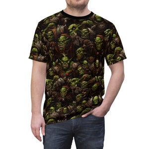 Orks Shirt full of Orks all over print T-Shirt AOP Tee Shirt Unisex All Over Print T Shirt Ships Free in USA image 2