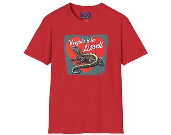 Virginia is for Lizards Graphic Tee Fun Shirt for Virginians