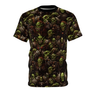 Orks Shirt full of Orks all over print T-Shirt AOP Tee Shirt Unisex All Over Print T Shirt Ships Free in USA image 3