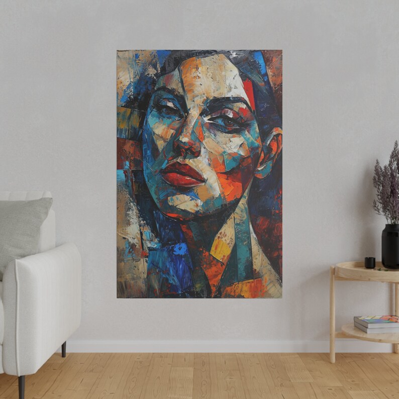 Abstract Painting of a Beautiful Woman Oil Painting Portrait of a Woman