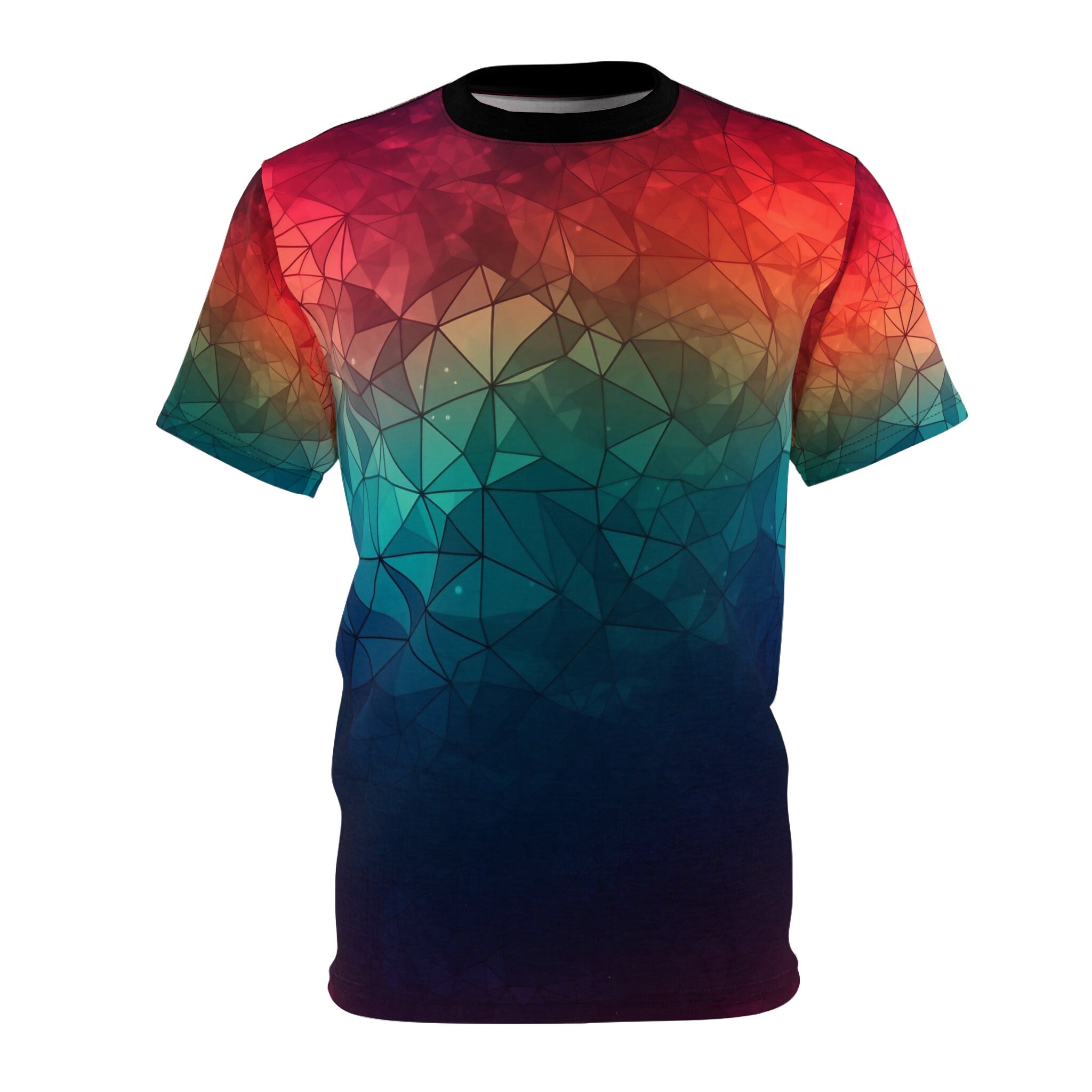 Geodesic Rainbow - All Over Print T-shirt - Ships Free in USA