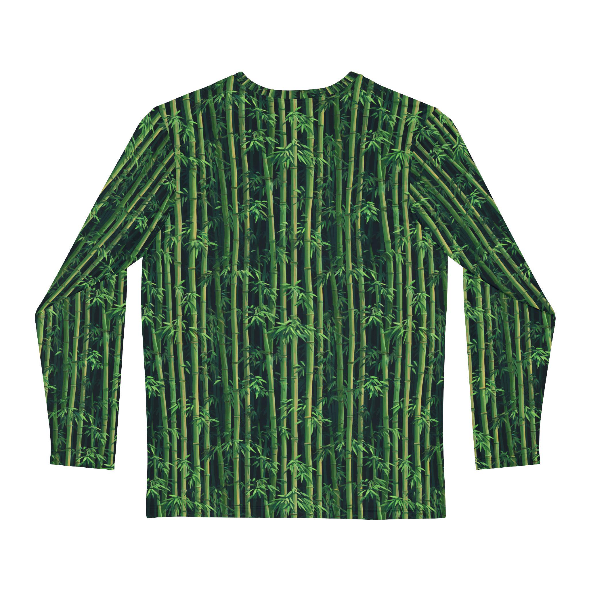 Bamboozled - Green Bamboo Pattern Long Sleeve Shirt - Etsy