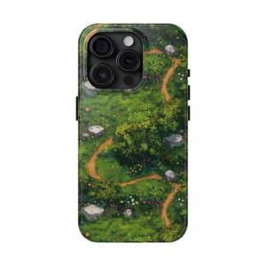 The Path - Süßes Anime Meadow Path Muster Druck auf iPhone Hülle - Robuste Handy Hülle