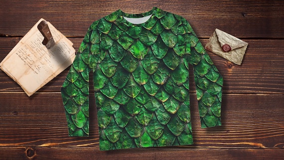 Camiseta Con Diseño De Dragón Verde Con Ilustración