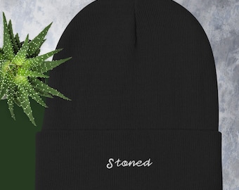 Gorro de jardinería para niña, blanco y negro, con piedras