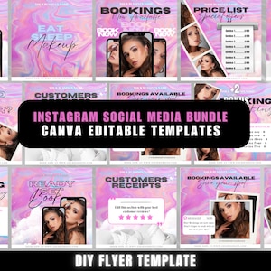 Booking Flyer Business Template Booking or Looking Appointments Available Nails Flyer Hair Flyer Makeup Flyer Template Book Now Flyer Lash