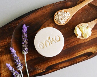 Relaxing scent solid shampoo bar, syndet hair care, oats shampoo, ecofriendly and plant based