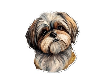 Vinyl Car Sticker of Your Favorite Dog: The Shih Tzu No. 4