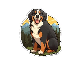 Vinyl Car Sticker of Your Favorite Dog: The Bernese Mountain Dog No. 3
