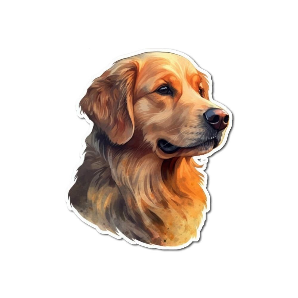 Vinyl Car Sticker of Your Favorite Dog: The Golden Retriever No. 1