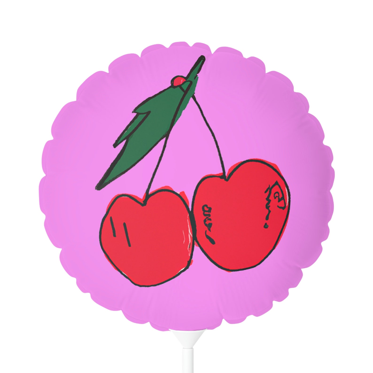 Cute Cherry Balloons, Bright Retro Fruit Colorful Birthday Party ...
