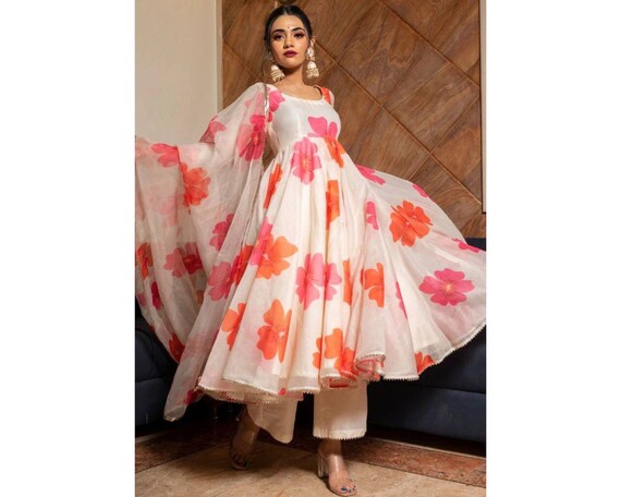 Party wear top umbrella kurtis