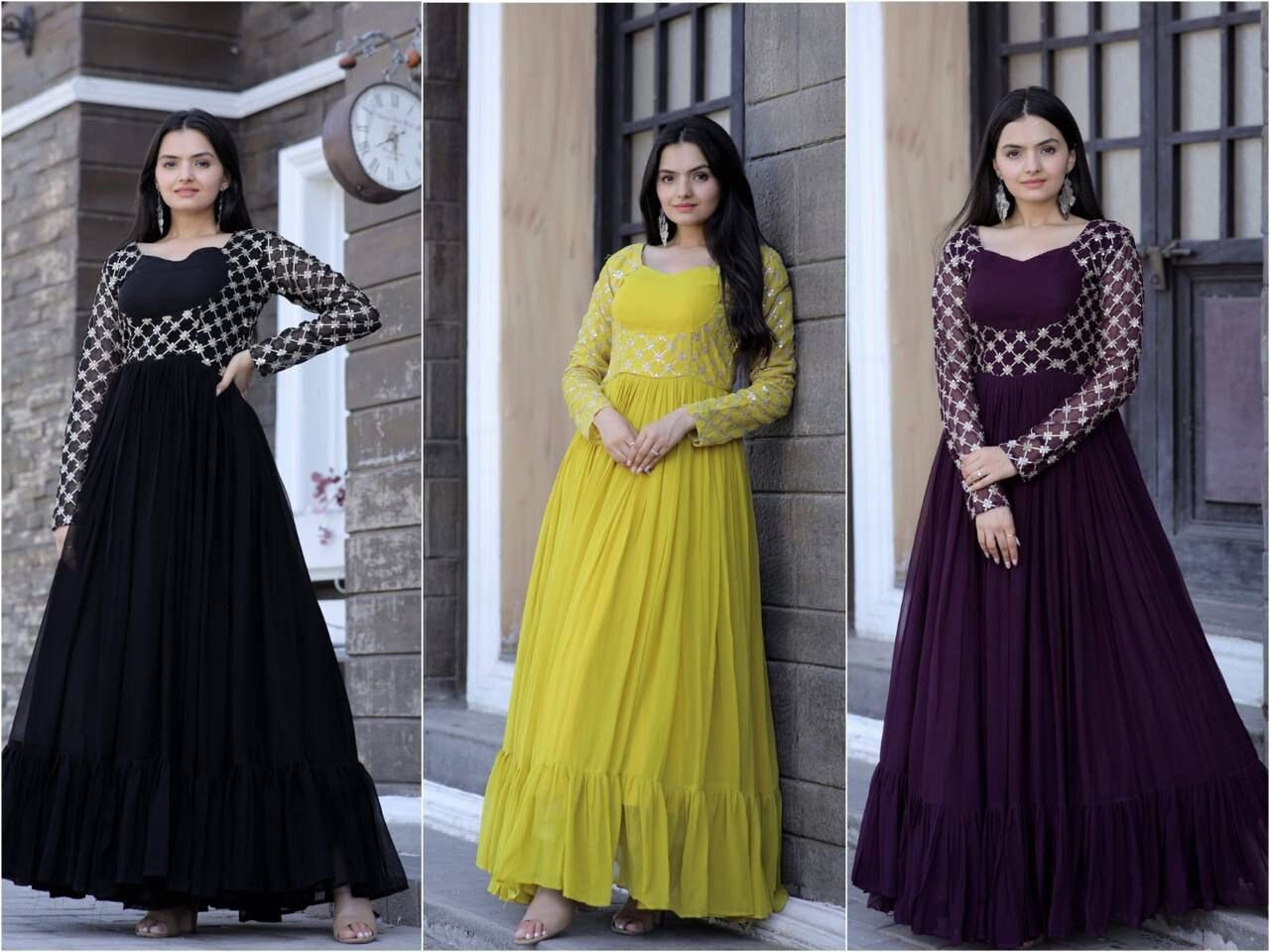 Presto fashion Anarkali Gown Price in India - Buy Presto fashion Anarkali  Gown online at Flipkart.com