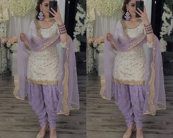 Punjabi Suit for Women Salwar Kameez Patiala Kurta Shalwar for Indian  Traditional Wedding Party Wear - Etsy