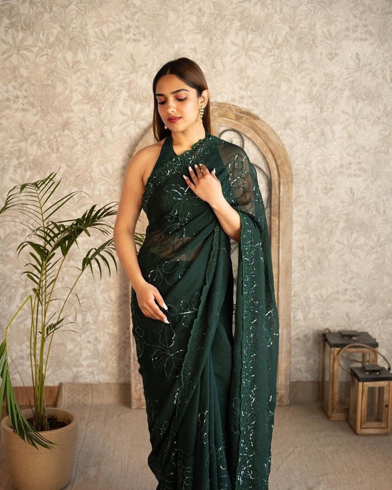 New trendy top party wear sarees