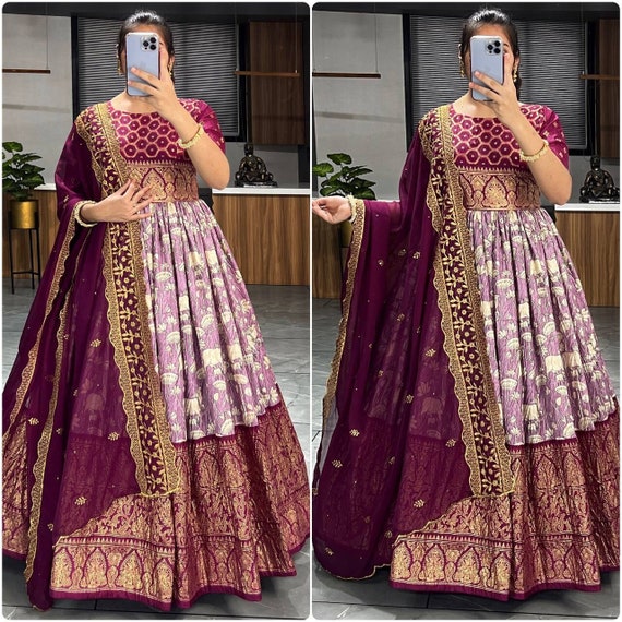 Silk Anarkali Salwar Suits Online at Best Price