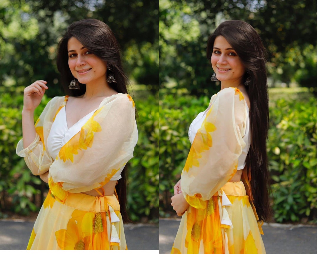 Haldi Wear Digital Printed Yellow Color Lehenga Choli main image 0
