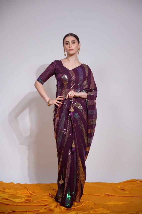 Party wear stylish best sale saree