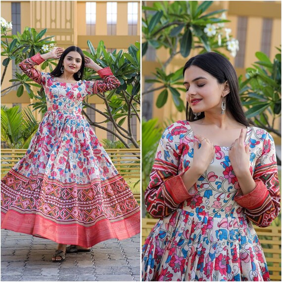 Banarasi shop silk anarkali