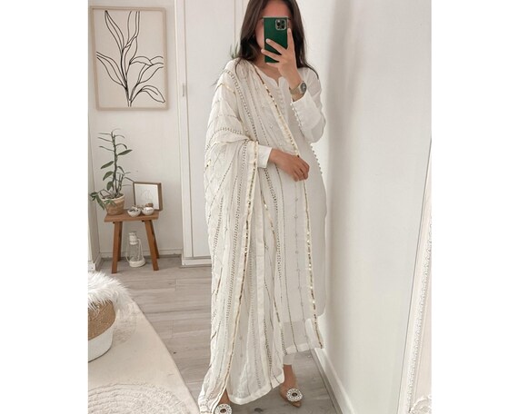 Cotton white cheap suit