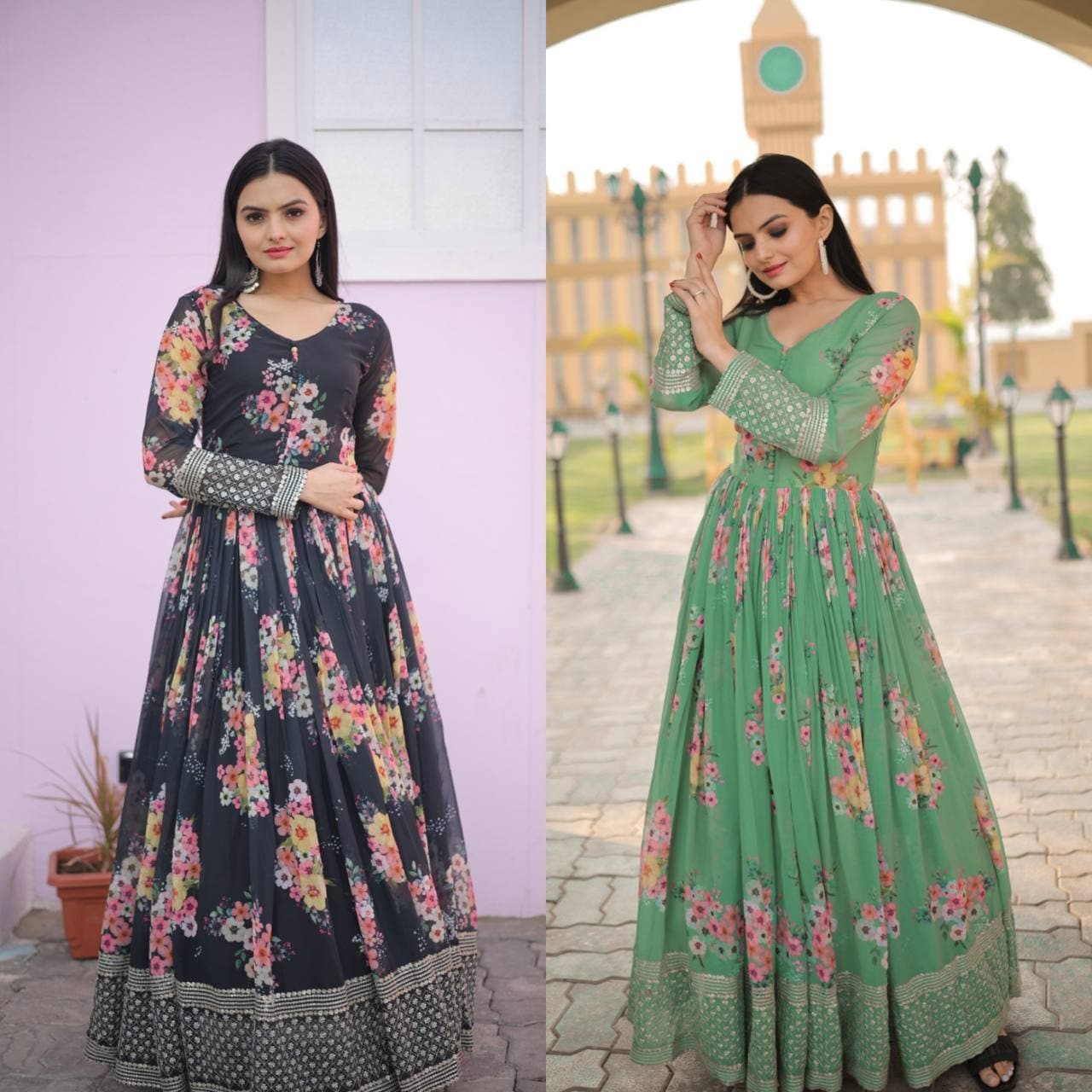 Latest anarkali pattern sales