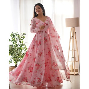 Exclusive Dress Designer Net Gown For Women Floral
