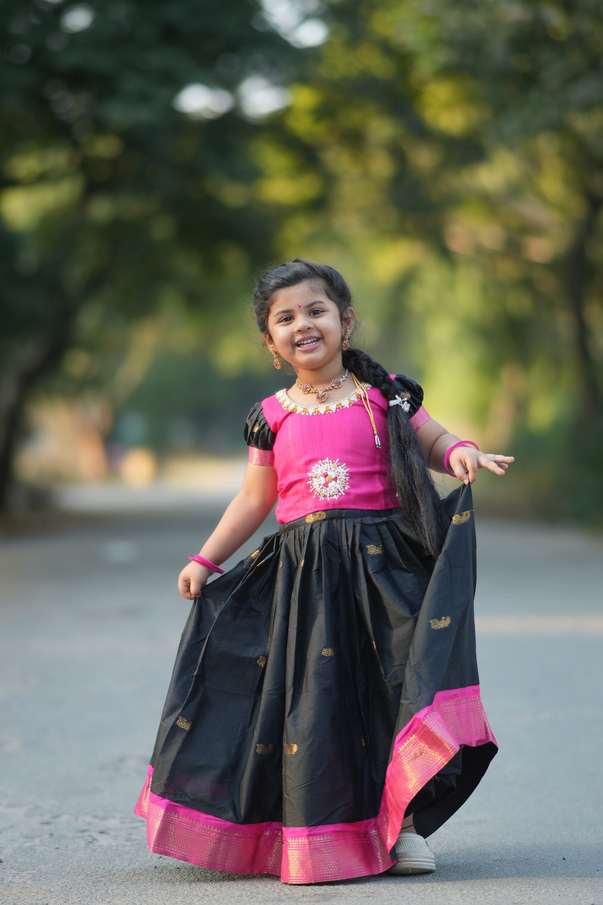 Pongal dress for girl cheap