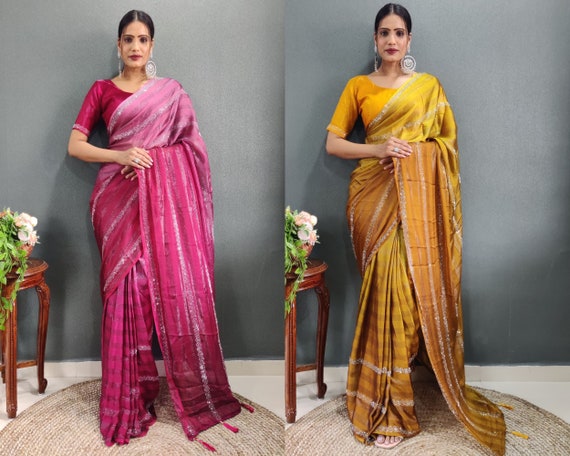 Pre stitched store readymade saree