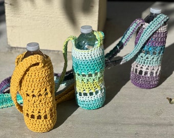 Crochet water bottle holder