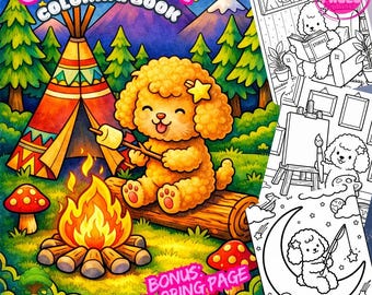 Cute Cozy Animals Coloring Book | Wholesome Daily Moments | Relaxing Art Therapy for Kids & Adults | Digital PDF