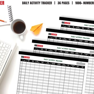 Printable Daily Activity Tracker, Digital Daily Activity Tracker, Printable Daily Activity Spreadsheet, Daily Activity Template
