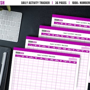 Printable Daily Activity Tracker, Digital Daily Activity Tracker, Printable Daily Activity Spreadsheet, Daily Activity Template\