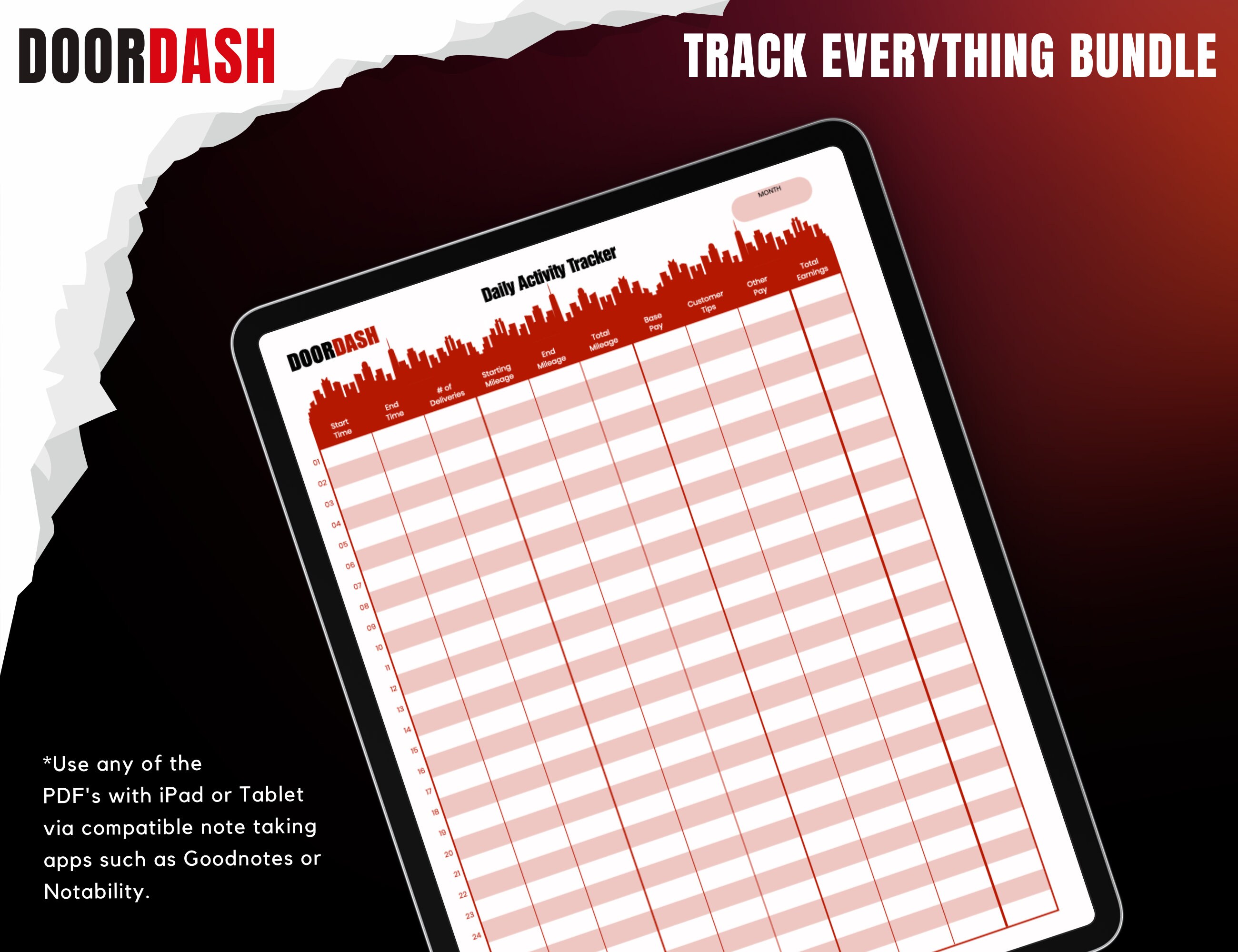 Printable Tracking Templates Bundle, Digital Tracking Templates ...