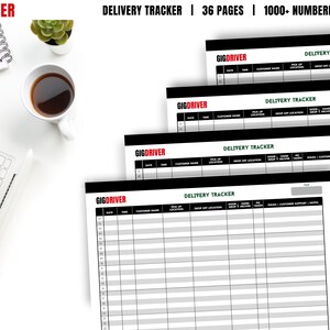 Printable Delivery Tracker, Customer Tracking Template, Delivery Tracking Template, Digital Delivery Log, Delivery Log Spreadsheet
