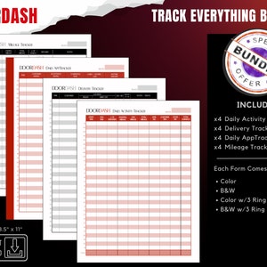 Printable Tracking Templates Bundle, Digital Tracking Templates, Tracking Templates, Tracking Spreadsheet, Digital Work Logs, Journal