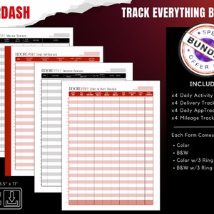 Printable Tracking Templates Bundle, Digital Tracking Templates, Tracking Templates, Tracking Spreadsheet, Digital Work Logs, Journal