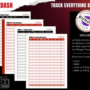 Printable Tracking Templates Bundle, Digital Tracking Templates, Tracking Templates, Tracking Spreadsheet, Digital Work Logs, Journal