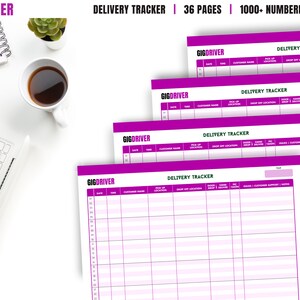 Printable Delivery Tracker, Customer Tracking Template, Delivery Tracking Template, Digital Delivery Log, Delivery Log Spreadsheet
