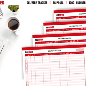 Printable Delivery Tracker, Customer Tracking Template, Delivery Tracking Template, Digital Delivery Log, Delivery Log Spreadsheet