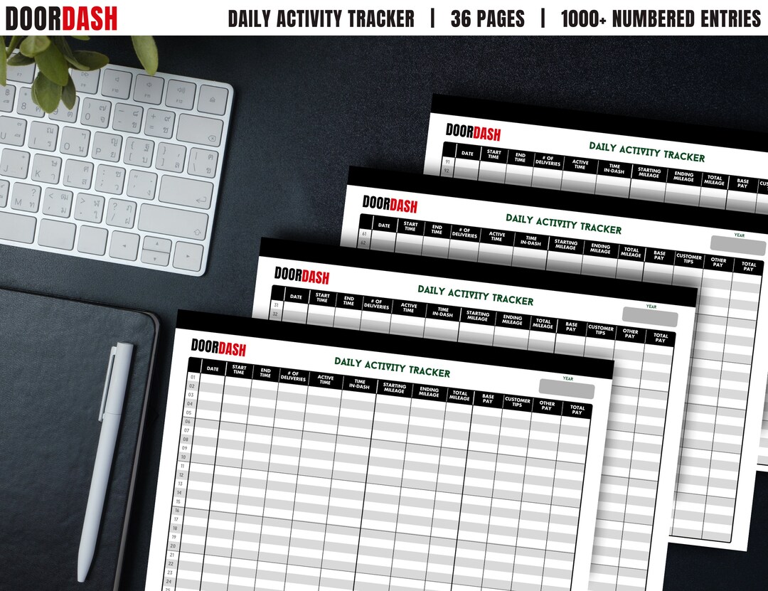 Printable Daily Activity Tracker, Digital Daily Activity Tracker ...