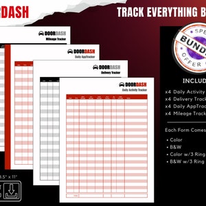 Printable Tracking Template Bundle, Digital Tracking Templates, Tracking Templates, Tracking Spreadsheet, Digital Work Logs, Journal